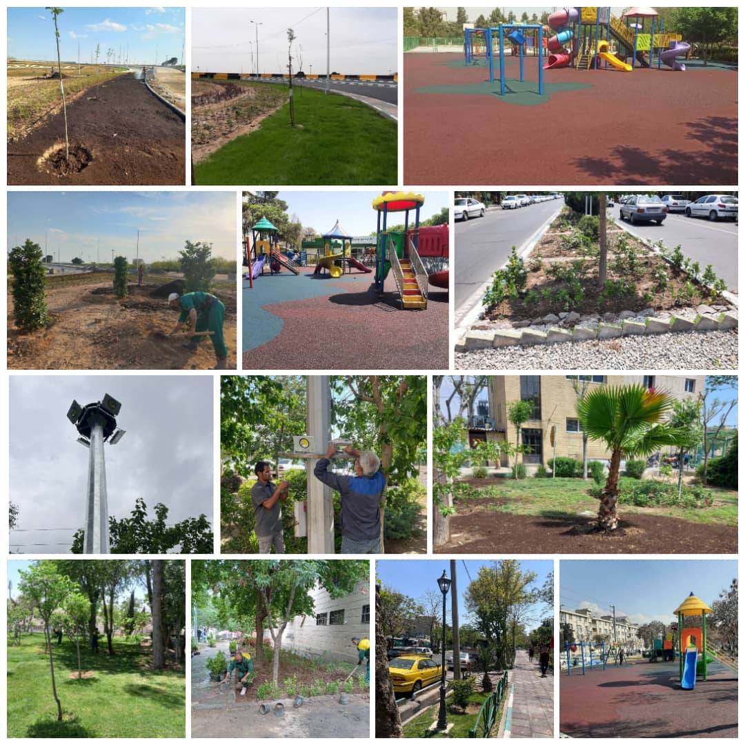 بیش از ۱۵ هزار مترمربع فضای سبز شهری در منطقه ۲۰ احداث شد