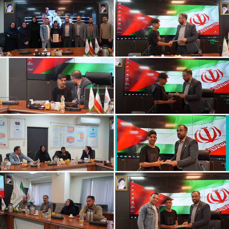 تقدیر مدیرعامل سازمان خدمات و مشارکت های اجتماعی از کودک کاری که نایب قهرمان جهان شد
