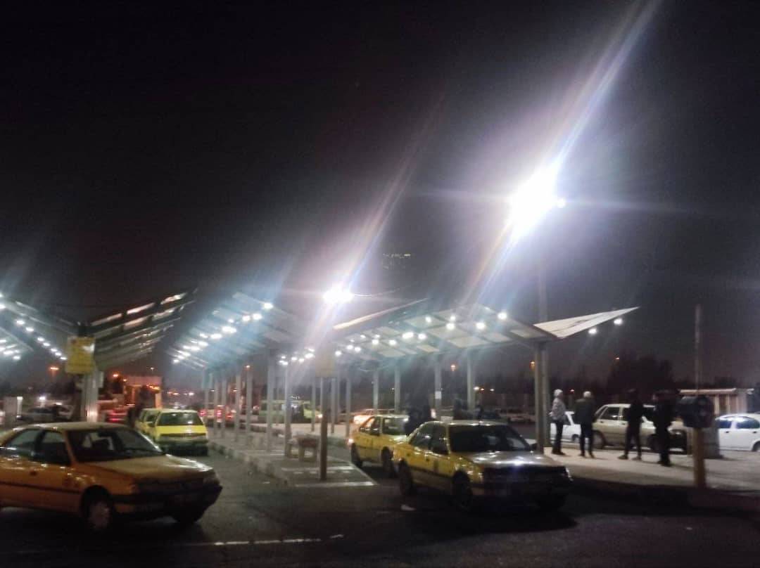 تحول در پایانه شاهد منطقه 19 با نورپردازی و ایجاد خدمات جدید برای شهروندان