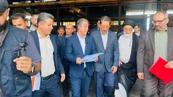 بازدید از طرح های فولاد زاگرس ایوان، نورد ایوان غرب و صنایع شیمیایی ایوان