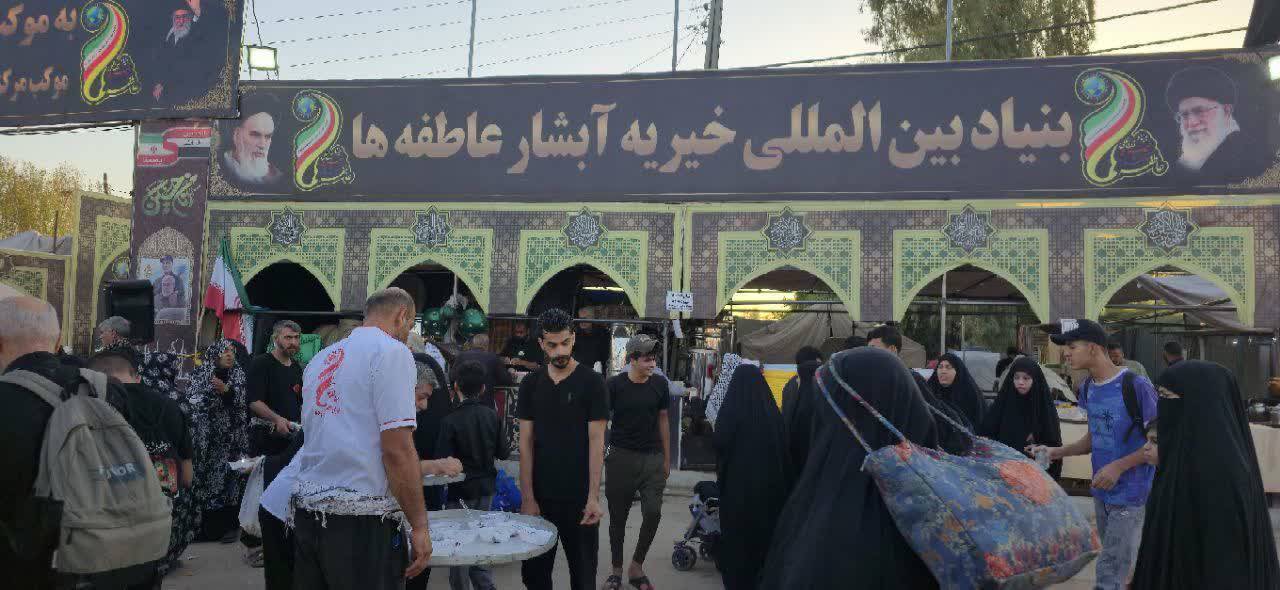 توزیع روزانه هزاران پرس غذا به زائران اربعین حسینی