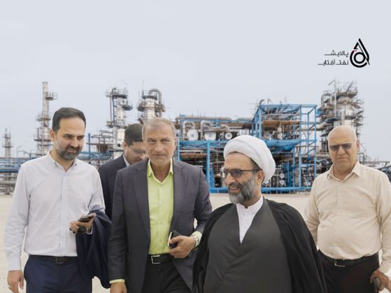 بازدید عضو هیئت رئیسه مجلس شورای اسلامی و هیات همراه از پالایشگاه نفت آفتاب