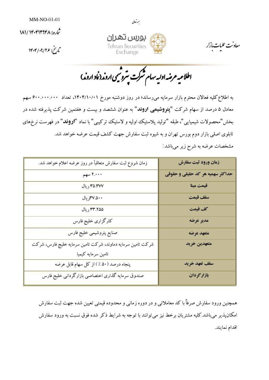 بازار سرمایه به استقبال سهم جذاب و سودآور جدید از هلدینگ خلیجفارس میرود