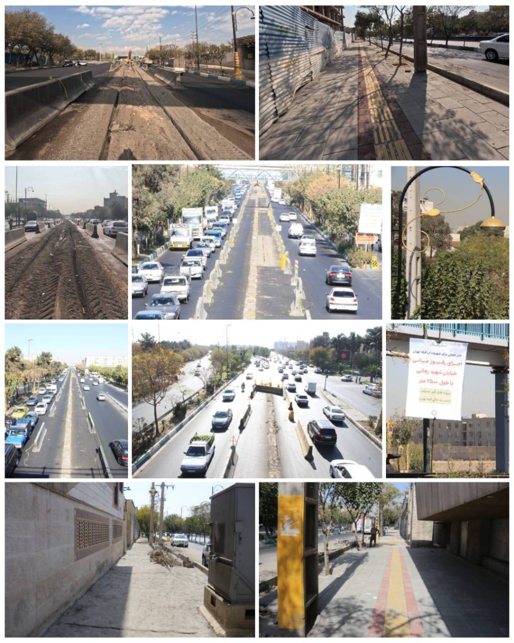 اجرای ۱۱۰۰ متر خطکشی و علائم ترافیکی جدید در تقاطع های پرتردد منطقه ۲۰