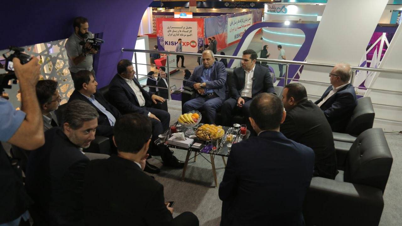 کیش اکسپو؛ آغاز همکاری مشترک میان بانک اقتصادنوین، شرکت سرمایه گذاری ایران و پتروشیمی تخت جمشید
