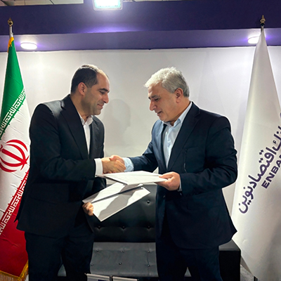 کیش اکسپو؛ امضای تفاهمنامه همکاری بانک اقتصادنوین و گروه صنعتی ماموت