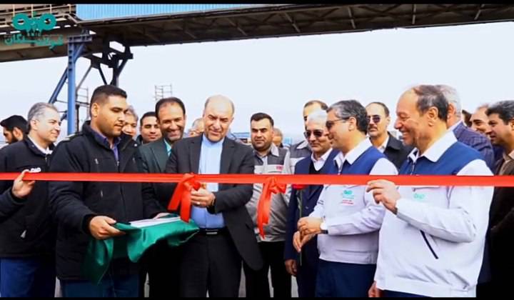 افتتاح جاده مواصلاتی فولاد سنگان به پل راه آهن در منطقه معدنی سنگان
