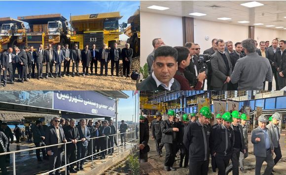 بازدید رییس هیات عامل ایمیدرو و جمعی از مدیران ارشد معدنی از معادن منطقه گلگهر