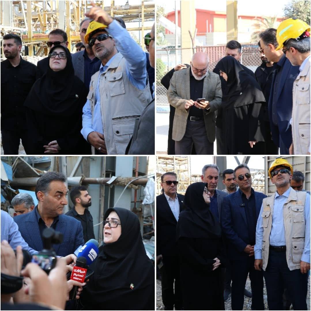بازدید سخنگوی دولت از فجر انرژی؛ تأکید بر حمایت کامل دولت از بازسازی و تقدیر از فرماندهی میدان
