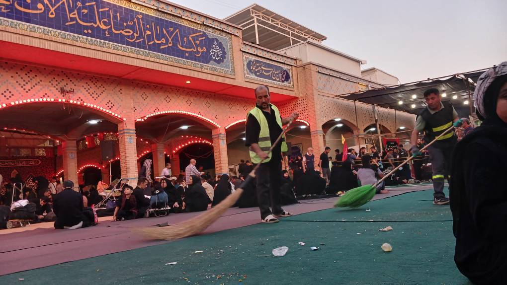 ۳۰۲ ساعت خدمت بی‌وقفه جهادگران منطقه۱۳ در مسیر نجف تا کربلا