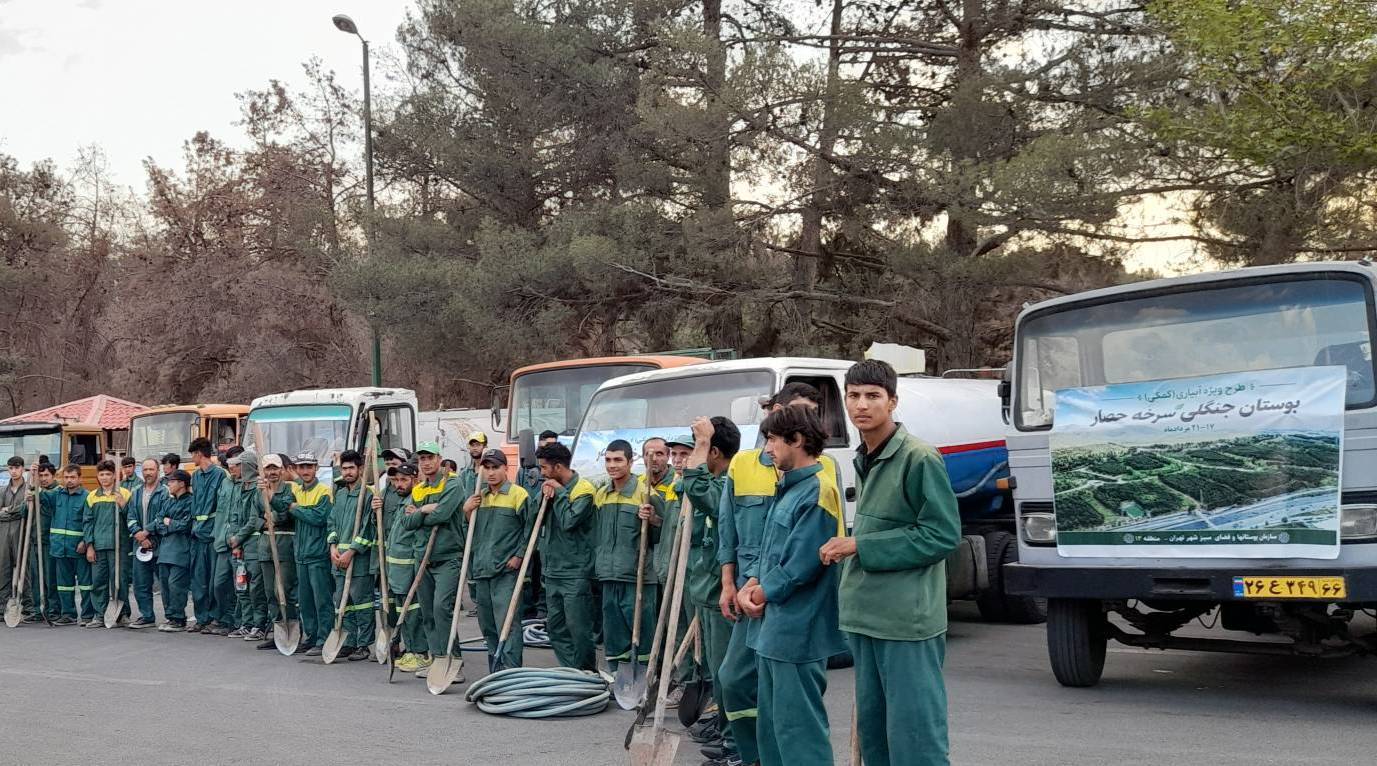 توسعه نیروگاه خورشیدی بوستان جنگلی سرخهحصار به ۱۵۵ کیلووات